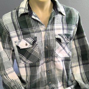 Vintage Berne Apparel Flannel Work Shirt Long Sleeve LT